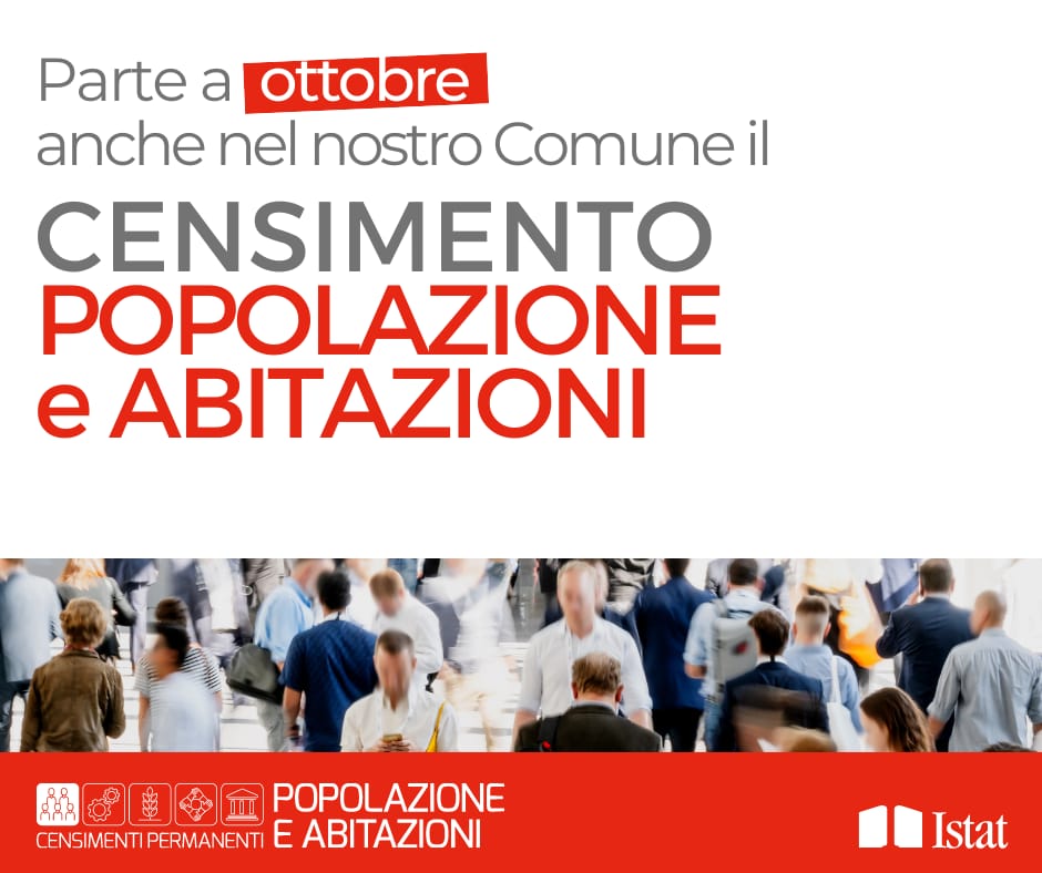 Censimento popolazione e abilitazione dal 2 ottobre al22 dicembre 2023